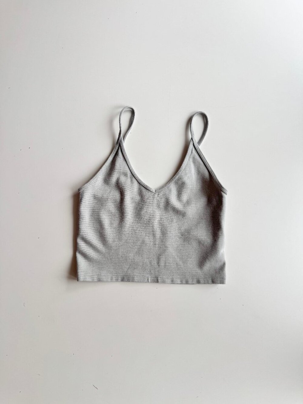 Aritzia TALULA Roxboro Light Blue Ponte Knit Cropped Cami Tank Top, Size S